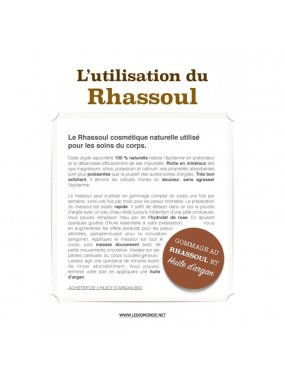 Rhassoul bio mode emploi visage cheveux