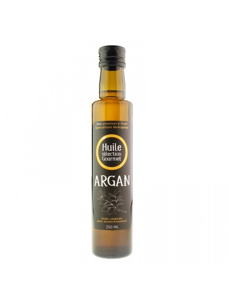 Huile d'Argan bio alimentaire toastée 250 ml Huile d'Argan bio alimentaire toastée 250 ml