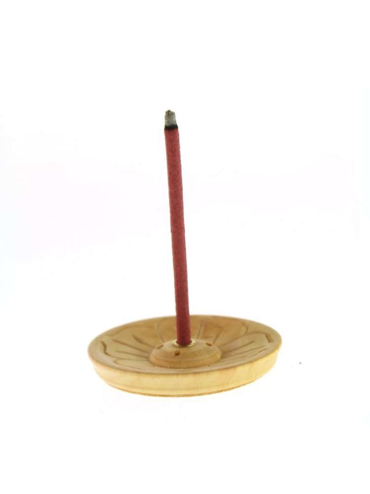 Porte Encens Lotus Bois Naturel diam 6cm