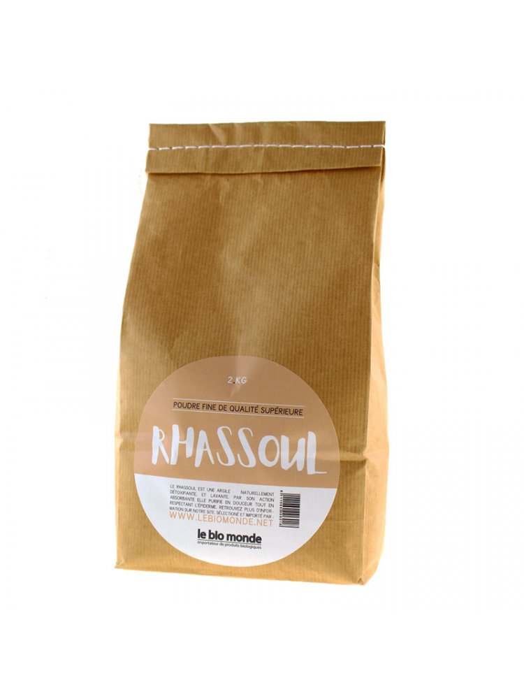 Rhassoul en poudre 2 kg cosmétique naturelle