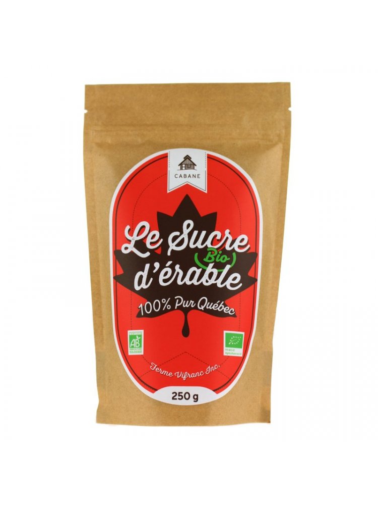 Sucre d'érable en poudre biologique 250gr - Le Bio-Monde